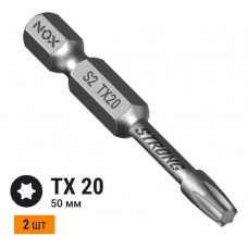 Бита torsion E6,3 Tx20-50, 2 шт карта STRONG